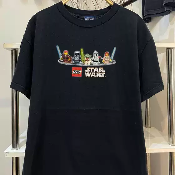 American Tv Series Star Wars Star Wars Movie Merchandise Cec Trendy Short-Sleeved Street Vintage Retro T-Shirt for Men