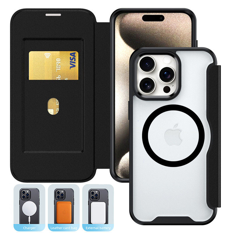 iPhone15Pro皮革创意翻盖壳包邮