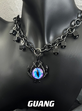 GUANG 暗黑风小众男生锁骨链女嘻哈欧美颈链设计高级感项链男士潮