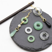 5个价15 20mm树脂仿天然石仿玉平安扣diy古风发簪步摇材料