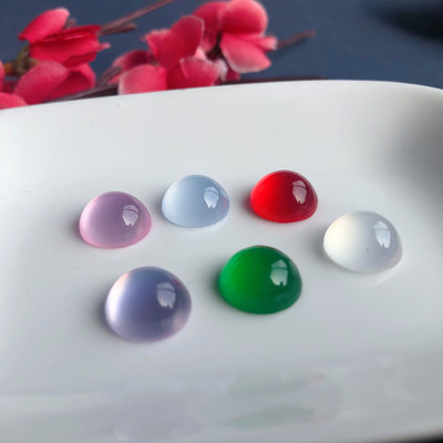 diy树脂圆形古风发簪步摇戒面