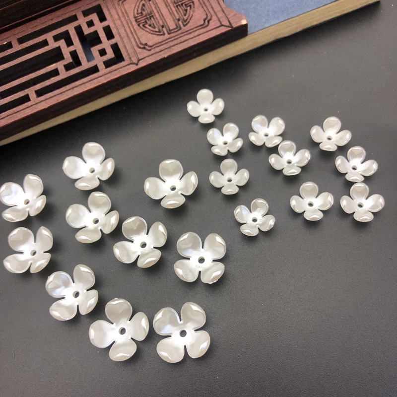 古风亚克力仿珍珠花朵饰品配件