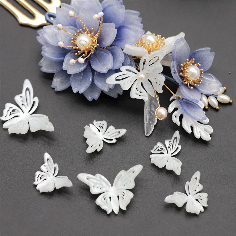 5个装醋酸仿贝壳镂空蝴蝶diy古风发簪步摇材料,饰品/流行首饰/时尚饰品新,其他DIY饰品配件,淘宝优惠券,粉丝福利购,淘宝优惠卷