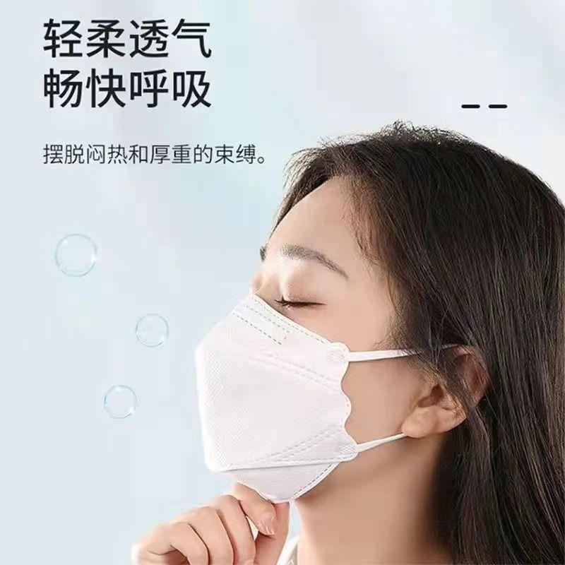 KF94口罩显瘦高颜值4层防护双熔喷时尚3D立体一次性成人口罩