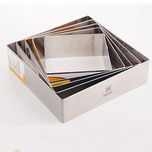 三能烘焙模具四方圈4 6 8 10 12 14寸正方形加高慕斯圈蛋糕切模