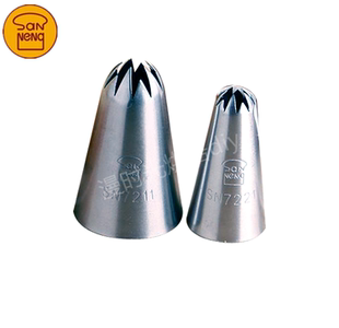 三能烘焙模具SN7211 7221中号小号樱花裱花嘴 奶油曲奇蛋糕花嘴