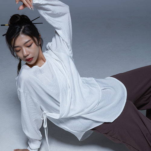 华丽独秀现代舞练功服舞蹈上衣