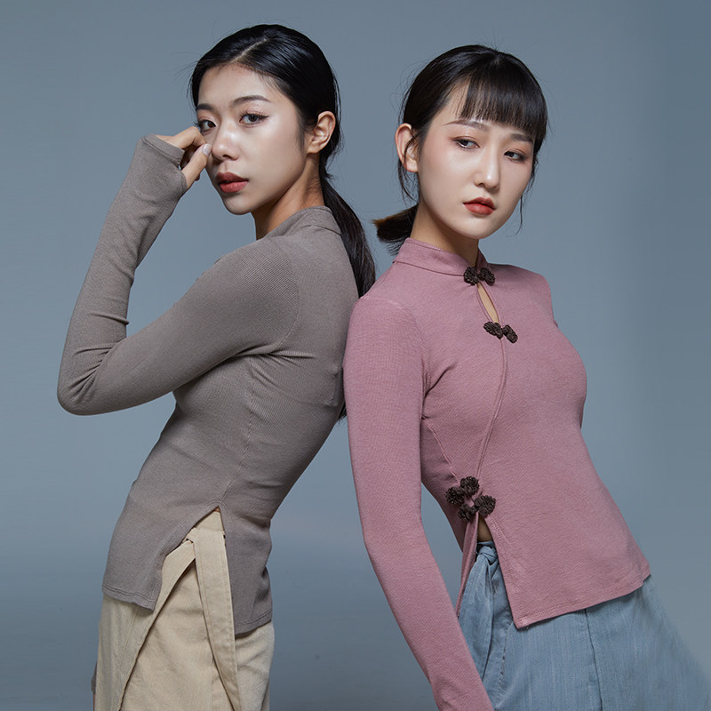 华丽独秀旗袍领现代舞上衣