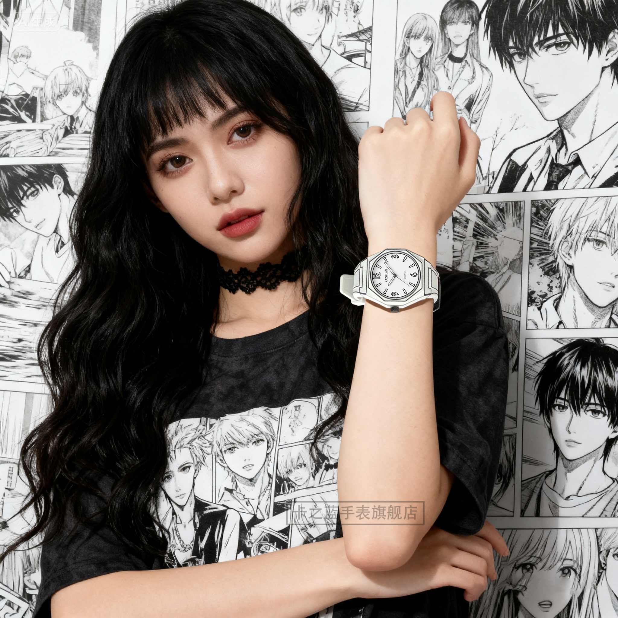 2025新款简约漫画风手表