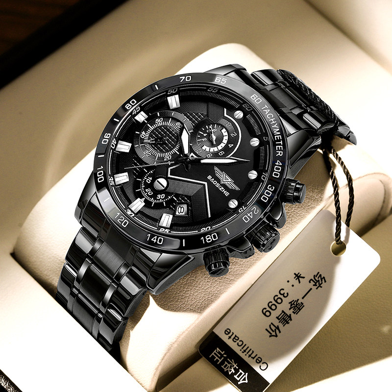 正品名牌黑武士手表男士机械表学生全自动瑞士十大钢带高级感潮流