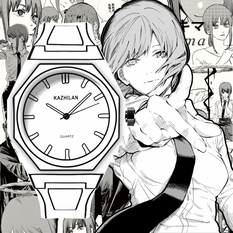 手表女款二次元漫画风初中高中学生电子表石英表腕表防水2025新款