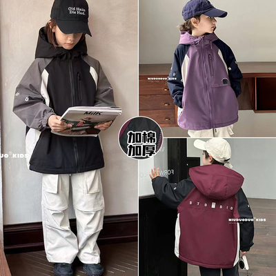 牛哆哆防水防风加厚棉服冲锋衣