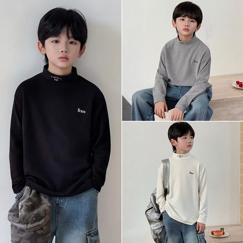 布芮欧儿童双面绒柔软发热打底衫