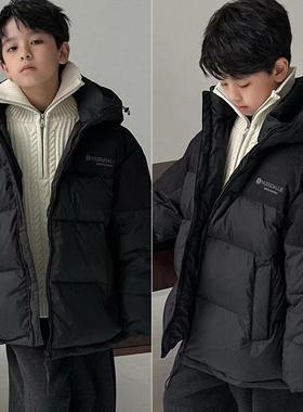 牛哆哆童装冬装新款男童女童印花饱满90白鸭绒外套羽绒服54629