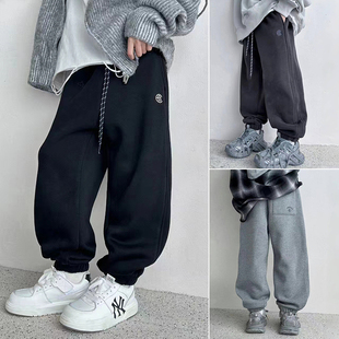 裤 阳光爱橦童装 运动裤 男童女童加厚一体绒加绒裤 子3520 秋冬新款