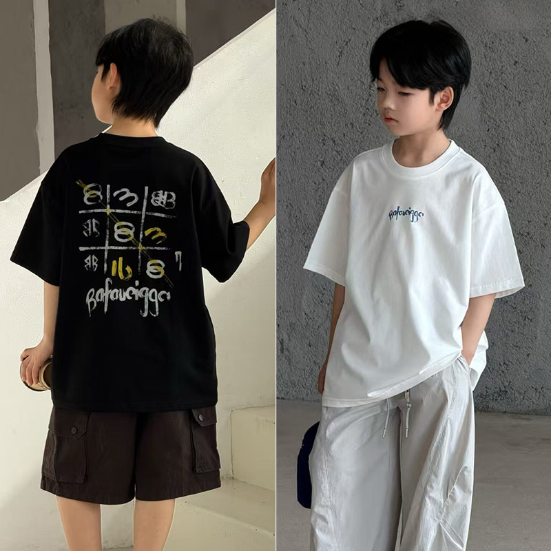 大E小e男童女童新款洋气宽松短袖