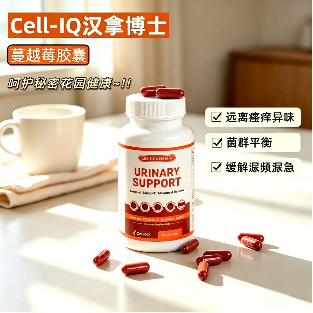 美国Cell-IQ汉拿博士蔓越莓益生菌胶囊HPV妇科宫颈隐患