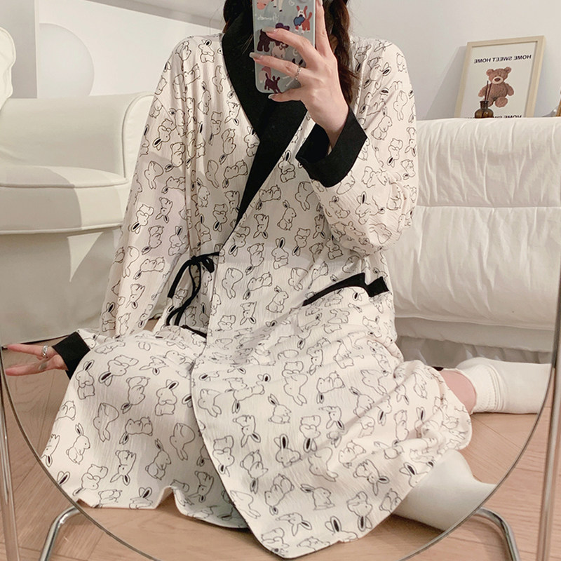 모유 수유 잠옷 봄 가을 여름 순면 얇은 섹션 산후 병원 출산 옷 출산 잠옷 복장 어린이