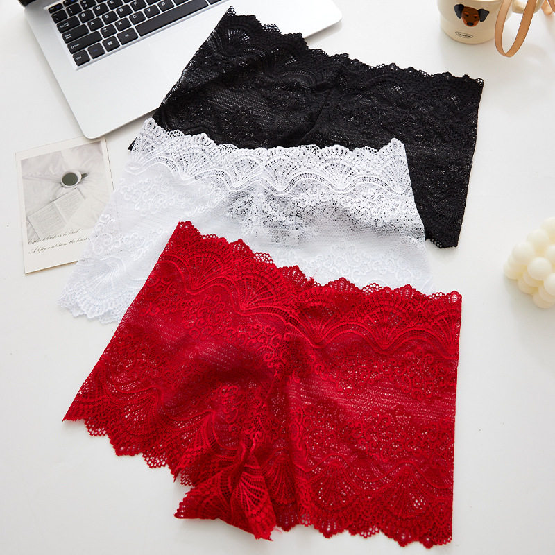 跨境欧美高腰风性感蕾丝花边内裤女镂空网纱透气纯棉裆无痕三角裤,女士内衣/男士内衣/家居服,女三角裤,淘宝优惠券,粉丝福利购,淘宝优惠卷