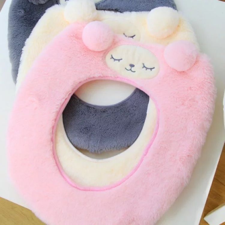 马桶套卡通可爱羊兔子毛绒马桶座垫圈通用型马桶套坐便器套包邮