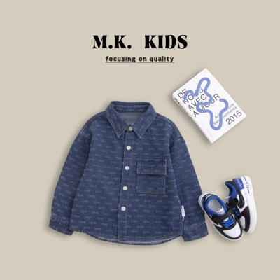 MK品牌儿童春款牛仔衬衫外套CA800312