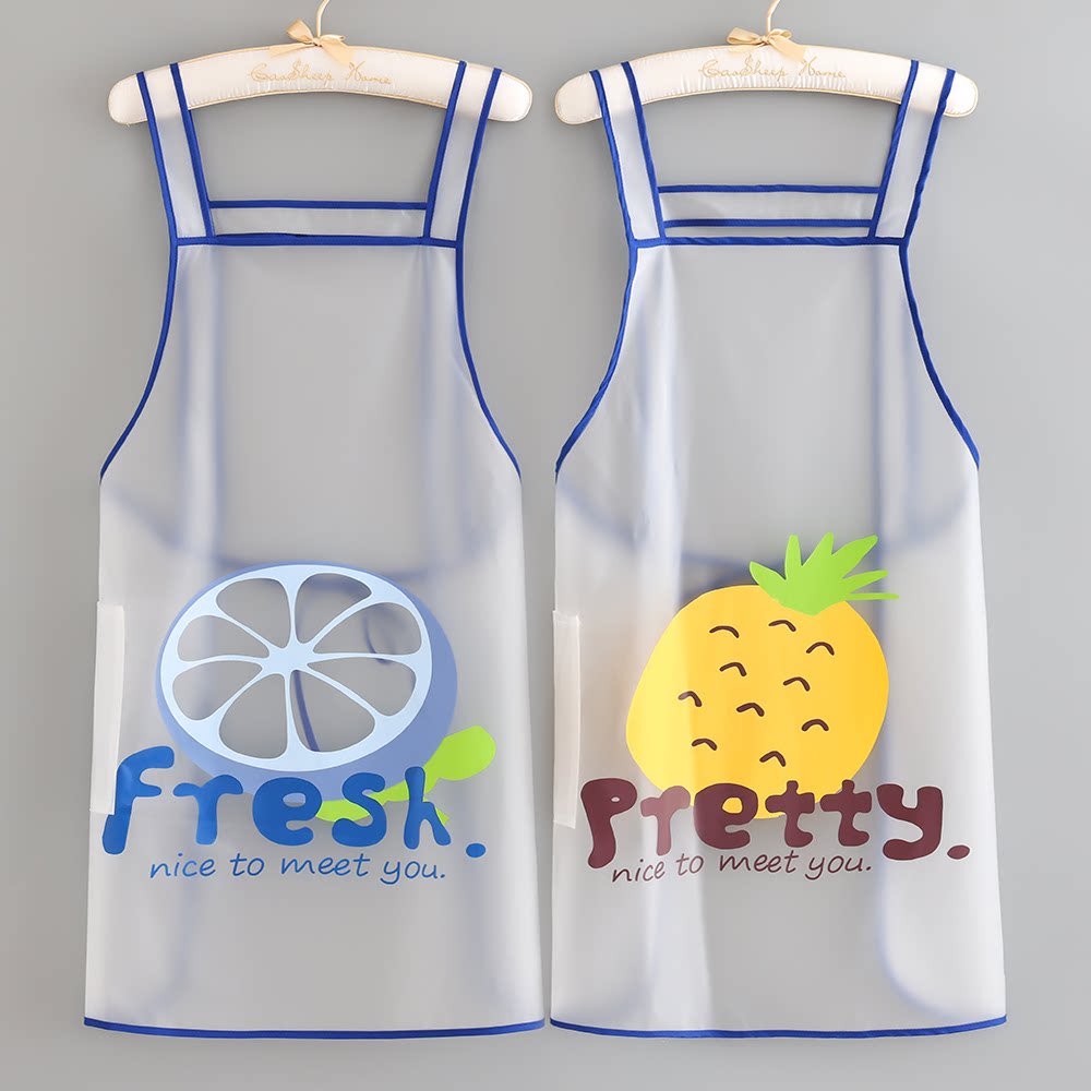 罩衣无袖款夏季tpu材质做饭耐脏防油污厨房专用家用洗衣防水围裙