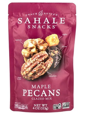 美国Sahale Snacks 枫树美洲山核桃石榴开心果蜂蜜杏仁和腰果坚果