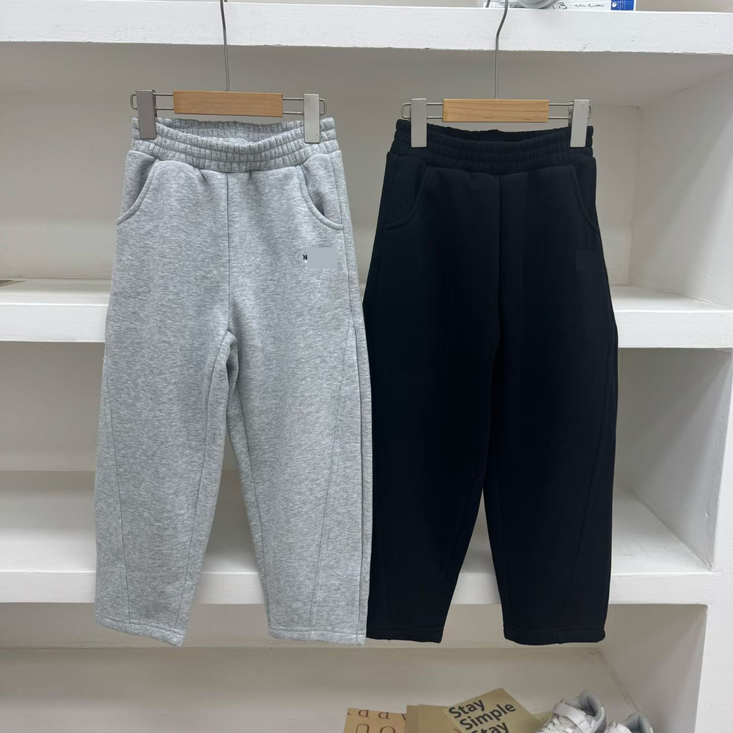 大牛货！巨巨巨帅！男童女童版型无敌的加绒加厚弯刀裤休闲卫裤