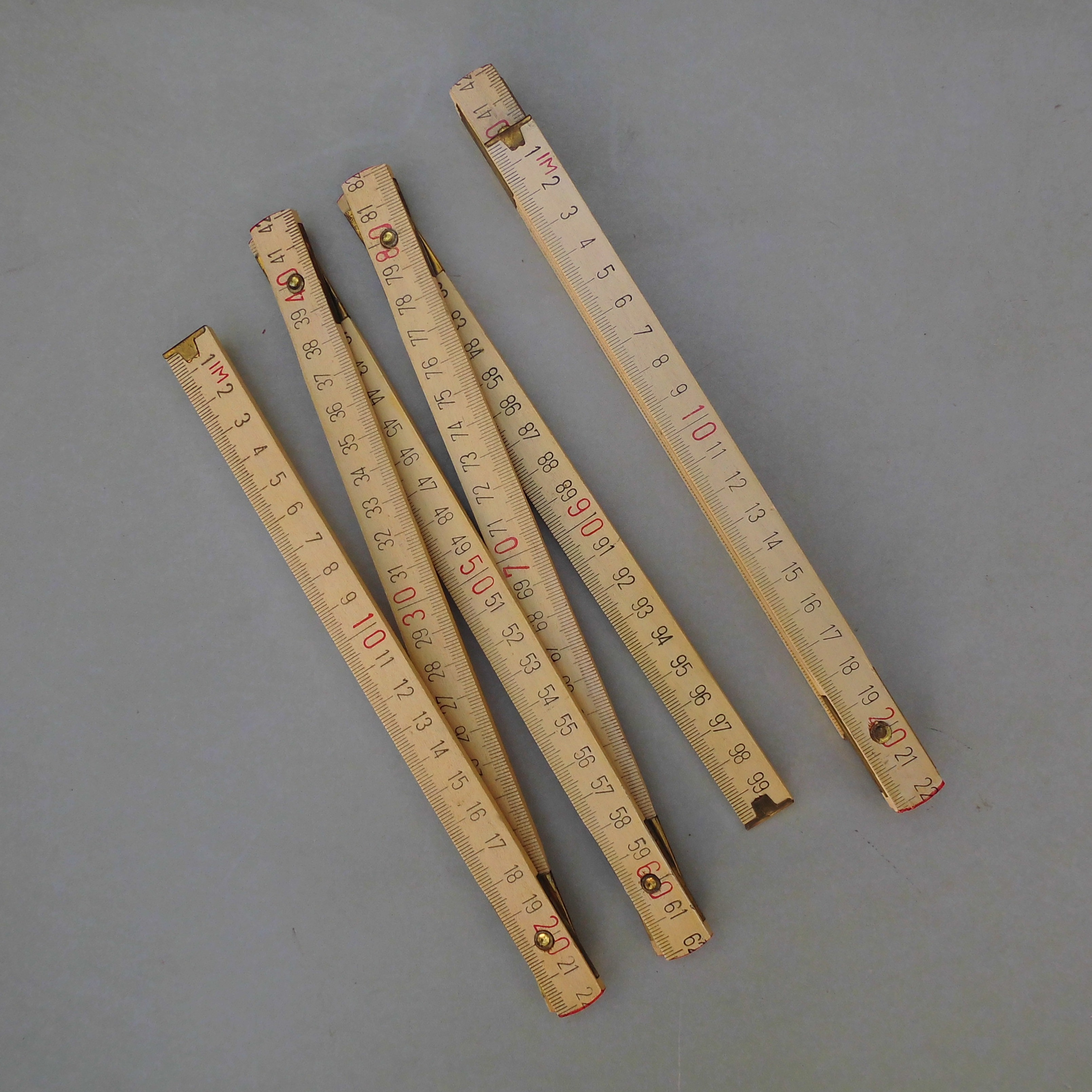 木折尺库存老货怀旧测量尺高精度