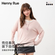 罩衫 T恤女春夏透气百搭打底衫 RUE亨尼露含桑蚕丝V领长袖 HENNY