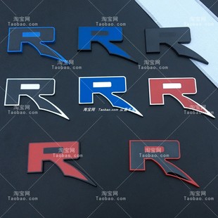 装 适用于福特猛禽改装 车尾箱个性 SVT车贴标 饰标贴 金属R标RAPTOR