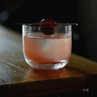 水晶玻璃威士忌杯日式 古典杯鸡尾酒杯水杯创意咖啡饮品杯甜品杯子