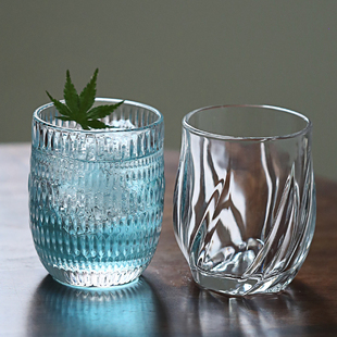 设计感加厚玻璃杯果汁冷饮咖啡杯好看鸡尾酒杯啤酒杯威士忌洋酒杯