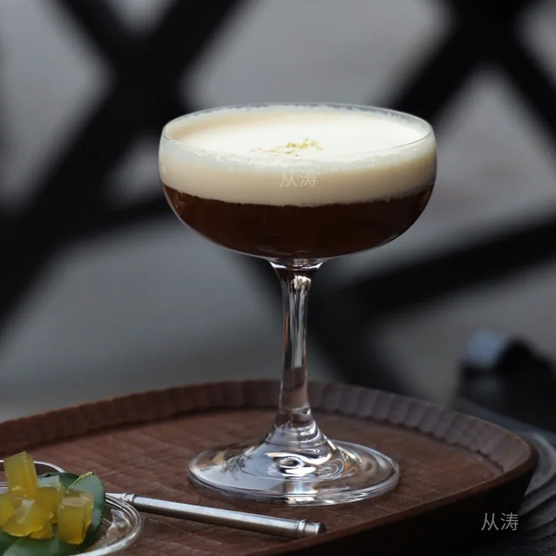 日式木村高脚水晶塔杯酒吧鸡尾酒杯马天尼杯果酒杯咖啡饮品特调杯