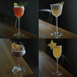 酒吧水晶杯雞尾酒杯高腳杯高顏值香檳杯古典杯特調(diào)杯調(diào)酒玻璃杯