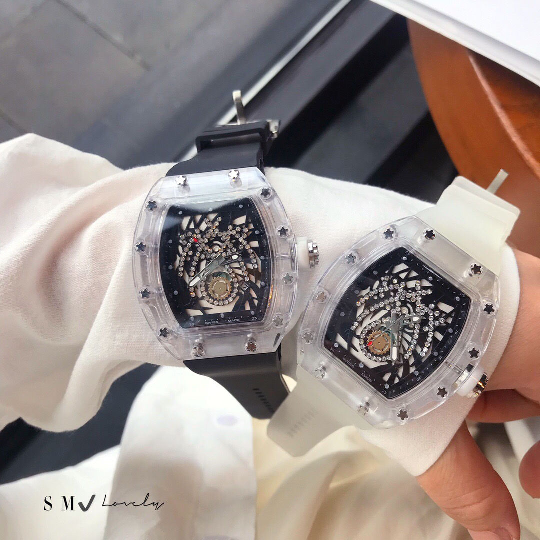 酒桶形硅胶全自动石英表