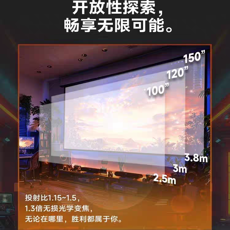 Benq/明基 X3100【4K游戏大师】X300G短焦4K 超清高亮专业游戏高刷低延迟投影机 全新正品国行现货 全国联保