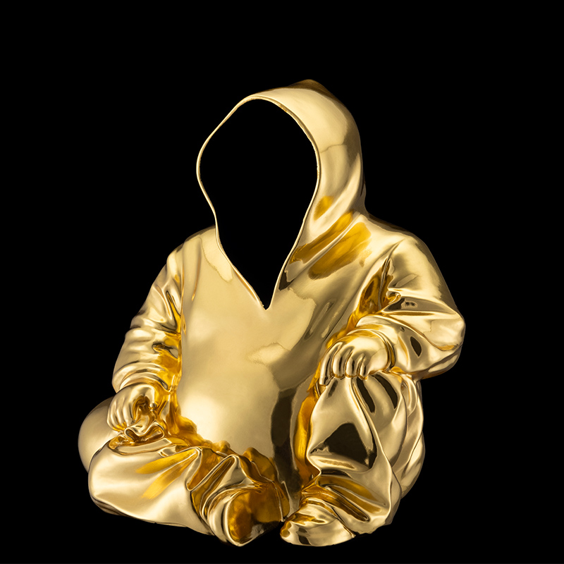 HUANG YULONG黄玉龙作者亲笔签名雕塑装饰摆件《弥勒》限量收藏品