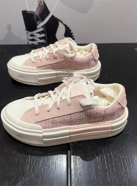 CONVERSE匡威 悠游All Star女子桃花粉色滑板鞋UU鞋增高鞋A13854C
