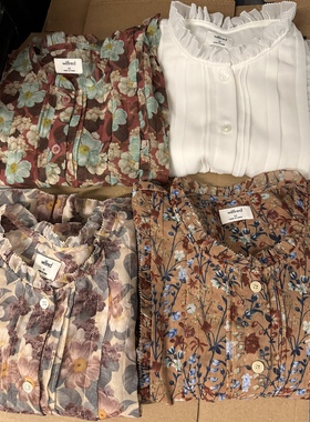 wilfred 一眼惊艳太貌美了风琴压褶花边领短袖夏日衬衫女