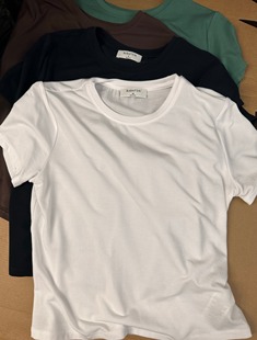 aritzia babaton 内搭打底衫亲肤天丝薄款圆领正肩短袖T恤女