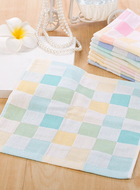 儿童小方巾纯棉宝宝擦汗手帕婴儿纱布擦手幼儿园全棉洗脸小毛巾