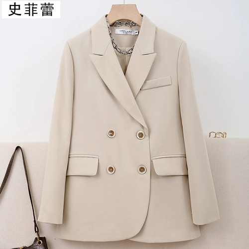 Осенний пиджак классического кроя для отдыха, лонгслив, подходит для подростков, коллекция 2022, в британском стиле, изысканный стиль