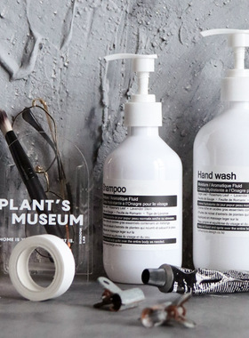 大容量沐浴露洗手液瓶酒店高级感按压式家用洗发水洗衣液分装瓶