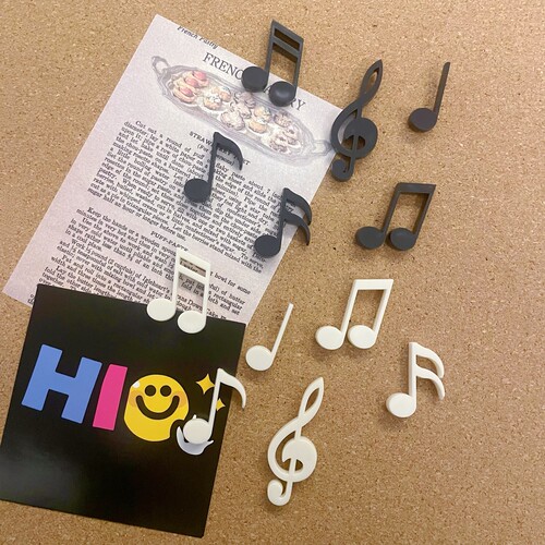 黑白音符图钉软木板毛毡板装饰钉