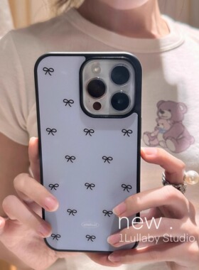 ins气质蝴蝶结适用Pura70pro+华为mate60/50/40/30pro手机壳p60少女心nova12/11/10玻璃p50/p40荣耀200苹果16