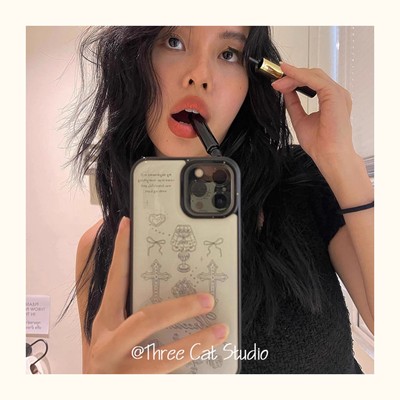 ins复古十字台灯玫瑰适用Pura70pro华为mate70/60/50/40/30pro手机壳p60女nova13/12/11/10玻璃p50p40荣耀200