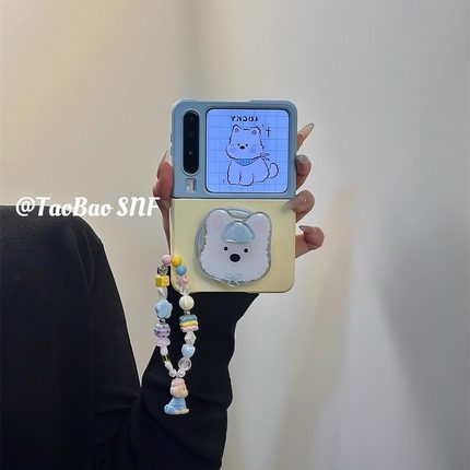 奶蓝西高地磁吸支架适用Pura X华为Pocket2手机壳小米MIXFlip2折叠FindN3Flip三星Zflip7/6/5nova/荣耀VFlip2