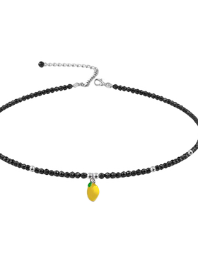 独特设计可爱创意柠檬吊坠项链