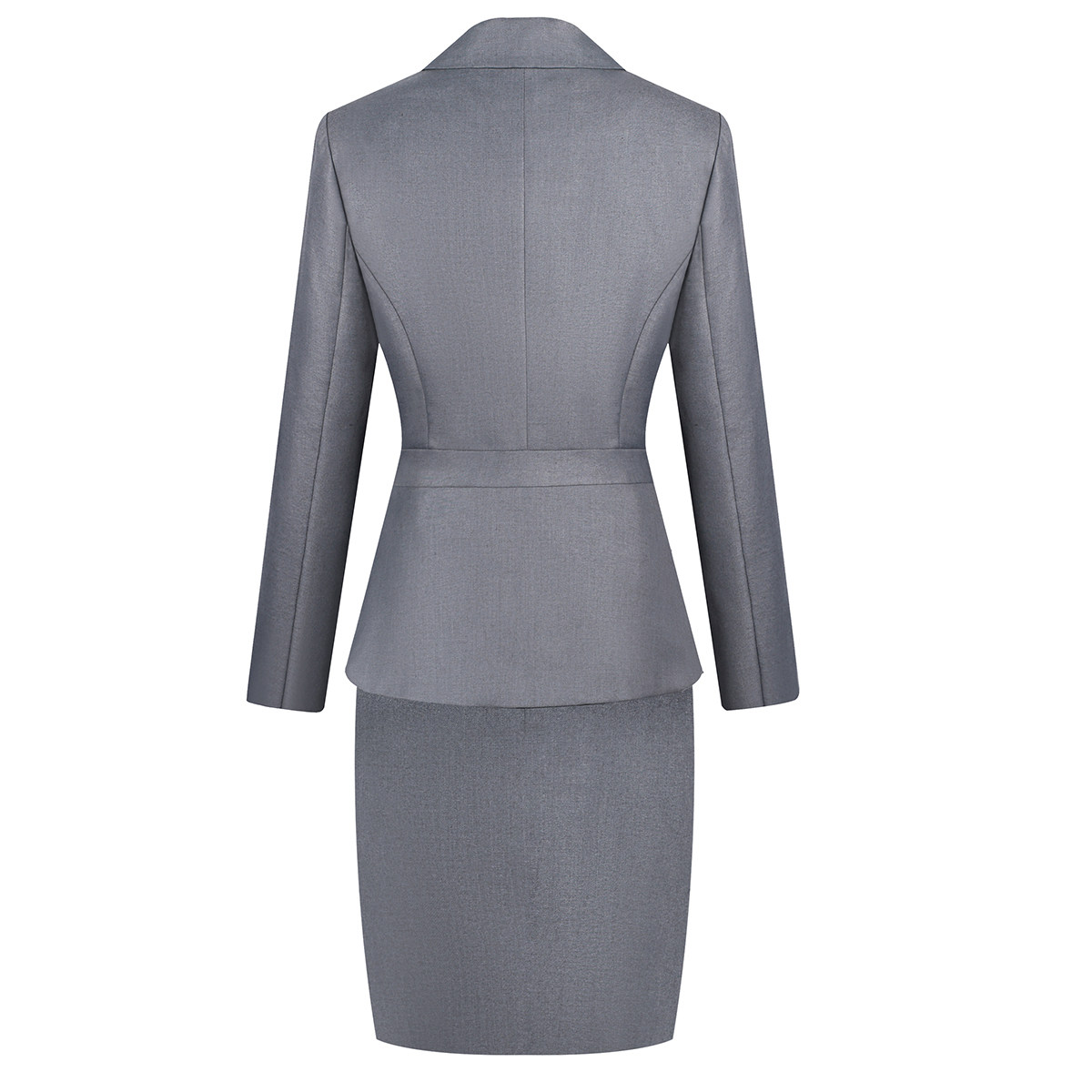 OL SHORT SKIRT SUIT PROFESSIONAL SKIRT HOTEL FRONT DESK WORK WEAR GRAY SUIT SKIRT OVERALLS UNIFORM OFFICE WORKER IS POSITIVE